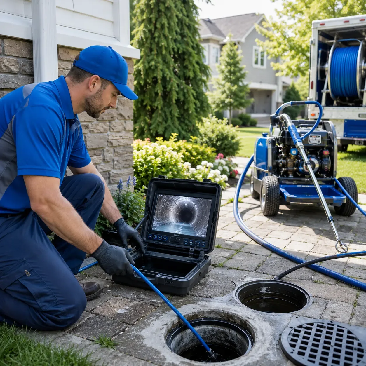 Outdoor drain cleaning professionals serving Newtown Square, PA
