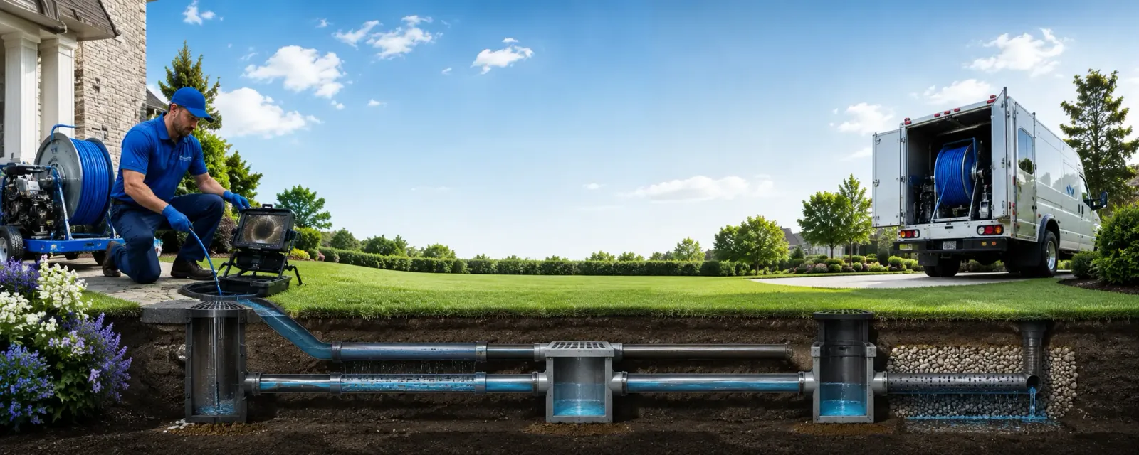 Outdoor drain cleaning information for Newtown Square, PA